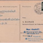 BRD - (16) Nassenerfurth ü. Wabern Poststelle I Karte n. Ingolstadt 1962