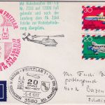 BRD - Fritzlar 1977 20 J. Heeresflieger Hubschrauberpost Lupo-Brief i.d. SCHWEIZ
