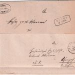 Baden - Bühl Postablage Schwarzach Dienstbrief n. Großweier b. Achern 1867