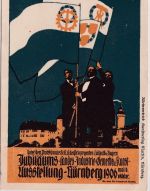 Bayern - Nürnberg Landesausstellung 5 Pfg Privatganzsache n. USA Nachporto 1906