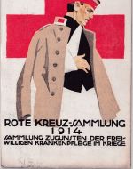 Bayern - Rote Kreuz-Sammlung 1914 5 Pfg Privatganzsache gelaufen München 1914