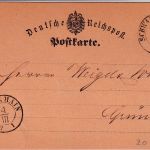 DR - 1/2 Gr. gr. Brustschild K2 Schwarzenberg Karte n. Grünhain 1873