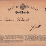 DR - 1/2 Gr. gr. Brustschild sächs. K2 Mehltheuer b. Plauen Karte n. Gefell 1873