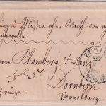 Schweiz/Österreich - Zürich 1835 Grenzfrankobrief/Muster ohne Wert n. Dornbirn