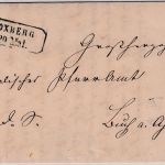 Baden - Boxberg Postablage Unterschüpf Dienstbrief n. Buch a. Ahorn 1867