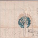Baden - Achern Postablage Ottenhöfen Dienstbrief/Marschordre n. Schwaibach 1866
