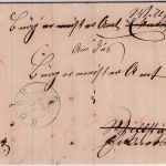 Baden - Kork Postablage Willstett Dienstbrief n. Willstett u. retour 1871