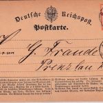 DR - 1/2 Gr. gr. Brustschild Karte K2 Berlin P.E.27 - Prenzlau 1872