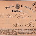 DR - 1/2 Gr. gr. Brustschild Ortskarte (gedr. Absender) K2 Berlin P.E.6 1873