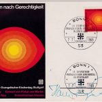 BRD - 14. Evangel. Kirchentag Sonderkarte/FDC mit OU d. Entwerfers 1969