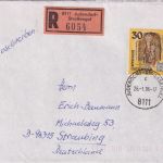 Österreich - 30 S. Schottenmadonna Einschreibebrief Judendorf-Straßengel 1996