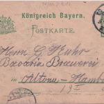 Bayern - Nürnberg 50 J. Jubiläum Germanisches Museum 5 Pfg Privatganzsache 1902