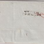 Schweiz/Österreich - Basel 1843 roter K2 Grenzfrankobrief n. Steyr - roter "PP"