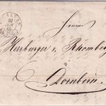 Schweiz/Österreich - St. Gallen 1845 K2 Grenzfrankobrief n. Dornbirn