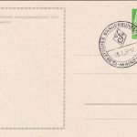 Bizone - Mainz 1951 13. Dt. Sänger-Bundesfest 10 Pfg. Privatganzsache + SST