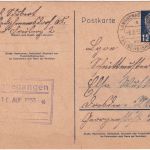 DDR - Langhennersdorf ü. Freiberg Poststelle I 12 Pfg. Ganzsache n. Dresden 1953