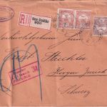 Ungarn (Kroatien) - 2x30+20 F. Turul Einschreibebrief i.d. SCHWEIZ 1917