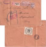 Ungarn (Kroatien) - 2x30+20 F. Turul Einschreibebrief i.d. SCHWEIZ 1917