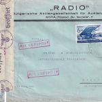 Bulgarien - 2x6 L. Flugzeug Luftpost-Zensurbrief Sofia - Villach 1940