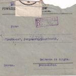 Polen - 5x20 Gr. Dreimaster Einschreibebrief "crash mail" Stanislawow 1927
