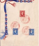 Slowakei - Bratislava 1940 Tag d. Hlinka Jugend Gedenkblatt mit Einflechtung