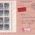 BRD - Widerstandskämpfer 20. Juli Blockausgabe Eil-R-Brief/FDC ESST Bonn 1964