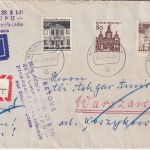 BRD/Postkrieg - PWZ Stettin/Königsberg Einschreibebrief/RS n. POLEN München 1966