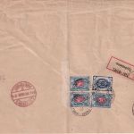 Russland - 3x14+7 Kop Wappen Einschreibebrief Trubtschewsk - St. Petersburg 1902