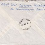 BRD - 50 J. Frauenwahlrecht Block u.a. Luftpostbrief n. ENGLAND Delhoven 1969