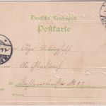 NRW - Rheydt Rathaus kl. sw-Foto/Prägekarte gelaufen 1901