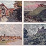 Religion - Luther Wirkungsstätten (Wartburg, Wittenberg etc.) 6 farb Künstler-AK