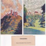 Religion - Luther Wirkungsstätten (Wartburg, Wittenberg etc.) 6 farb Künstler-AK