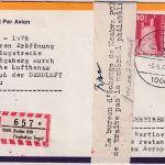 Berlin - Sonderflug 50 J. Nachtflugstrecke R-Brief i.d. UdSSR 1972 Retour