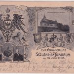 Bayern - Nürnberg 50 J. Jubiläum Germanisches Museum 5 Pfg Privatganzsache 1902