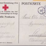 Bayern - Rote Kreuz Sammlung 1914 5 Pfg Privatganzsache München - Augsburg