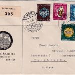 Schweiz - Olympiade 1948 Satz Einschreibebrief SST St. Moritz - Innsbruck