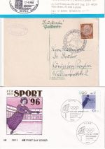 Sport - Eiskunstlauf 19 verschiedene Belege ex 1938/1996