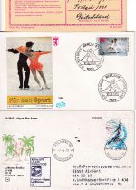 Sport - Eiskunstlauf 19 verschiedene Belege ex 1938/1996