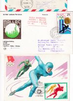 Sport - Eisschnelllauf 10 verschiedene Belege ex 1964/2002