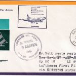 St. Lucia - 1 $ Weihnachten Luftpostbrief n. PERU Castries - Lima 1976