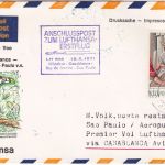 Zypern - Lufthansa-Erstflug München Sao Paulo Zuleitungspost Nicosia 1971