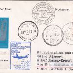 Berlin - 50 Pfg. W. Kollo Oberrand LH-Erstflug München Kairo Zuleitungspost 1978