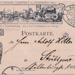 Bayern - Nürnberg X. Dt. Turnfest 1903 5 Pfg. Privatganzsache + SST