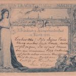 Bayern - Fürth IX. Sängerbundesfest 1898 5 Pfg Privatganzsache n. München