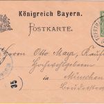 Bayern - Fürth IX. Sängerbundesfest 1898 5 Pfg Privatganzsache n. München