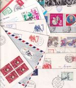 Sport - Eishockey 21 verschiedene Belege + Block ex 1938/1992