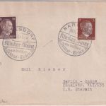 DR - Narsdorf Klinker-Steine Handwerbestempel Brief n. Berlin 1942