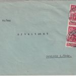 DR - 2x12 Pfg. WHW/Porta Nigra Trier Brief Saalburg - Schleiz 1940