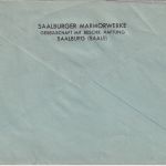 DR - 2x12 Pfg. WHW/Porta Nigra Trier Brief Saalburg - Schleiz 1940