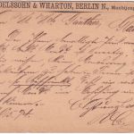 DR - 1/2 Gr. gr. Brustschild Fernkarte K1 Berlin N P.A.3 - Glauchau 1874